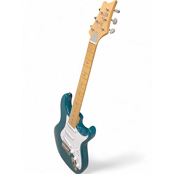 Used PRS SE Silver Sky Teal Solid Body Electric Guitar