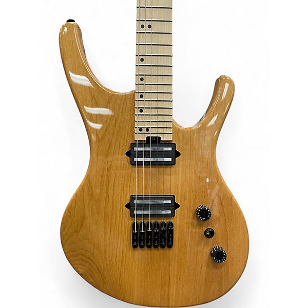 Used Halo Octavia Wide Neck Natural Solid Body Electric Guitar