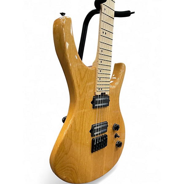 Used Halo Octavia Wide Neck Natural Solid Body Electric Guitar