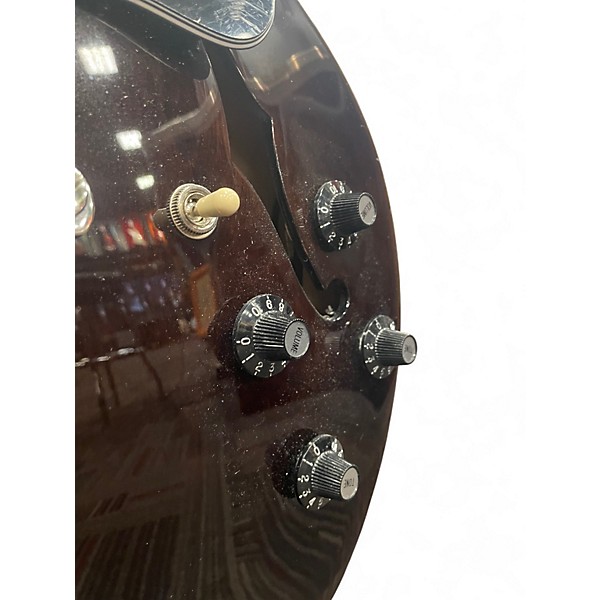 Used Epiphone ES355 jim james Brown Hollow Body Electric Guitar