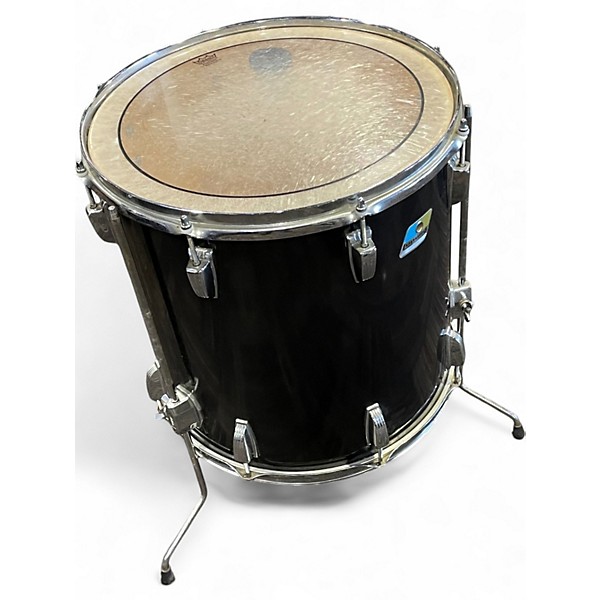 Used Ludwig 4 Piece 80'S CORTEX Black Drum Kit