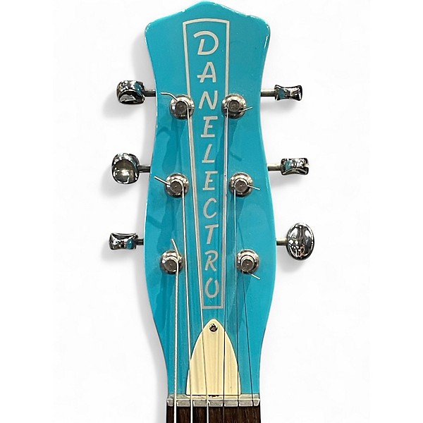 Used Danelectro NOS+ Seafoam Green Solid Body Electric Guitar