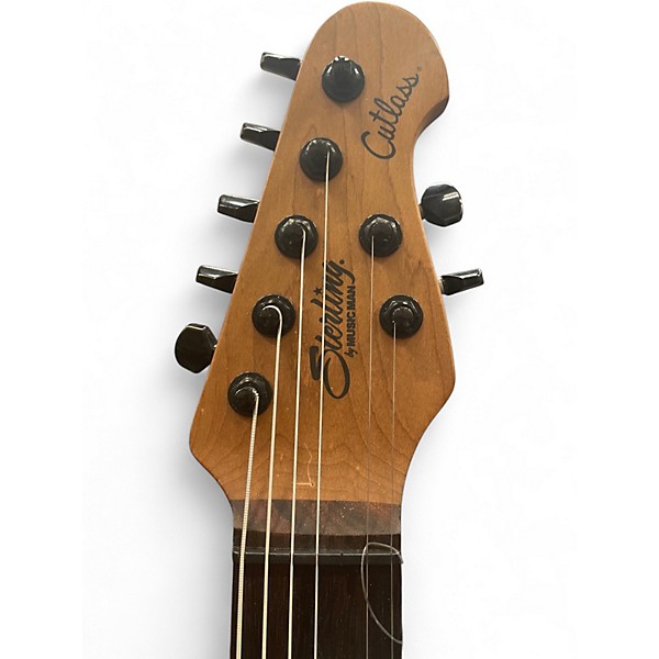 Used Sterling by Music Man Cutless Jason Richardson BURL Solid Body Electric Guitar