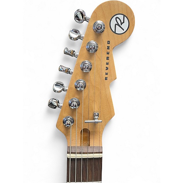 Used Reverend Jetstream 290 Bigsby Trans White Solid Body Electric Guitar