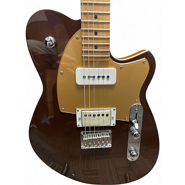 Used Reverend Charger H90 Metallic Bordeaux Solid Body Electric Guitar