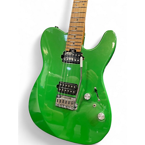 Used Eart TL-380 w Roasted Maple Neck Green Solid Body Electric Guitar