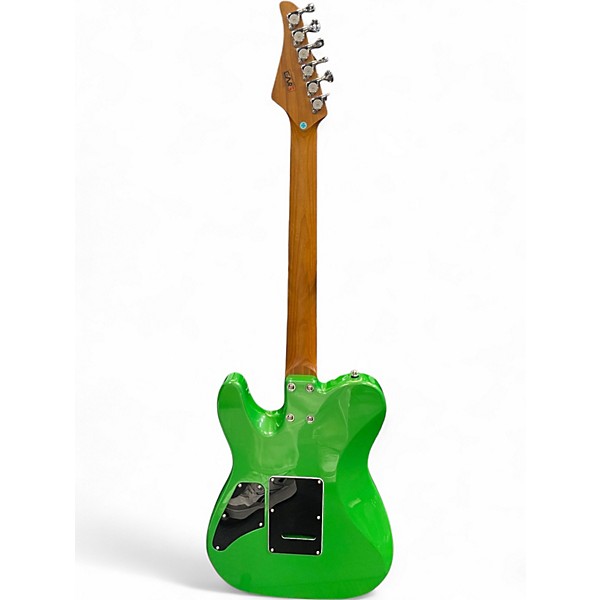 Used Eart TL-380 w Roasted Maple Neck Green Solid Body Electric Guitar