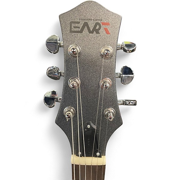 Used Eart EGLP-610 Satin Gunmetal Solid Body Electric Guitar