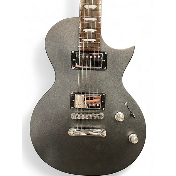 Used Eart EGLP-610 Satin Gunmetal Solid Body Electric Guitar