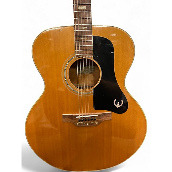 Vintage 1970s Epiphone FT-570BL Natural Acoustic Guitar