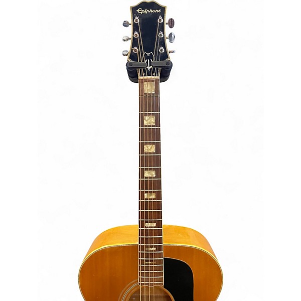Vintage 1970s Epiphone FT-570BL Natural Acoustic Guitar