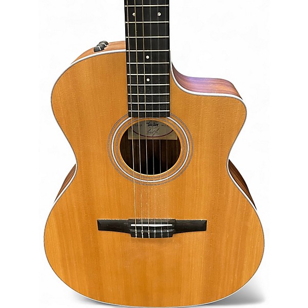 Used Taylor 214CEN Natural Classical Acoustic Electric Guitar