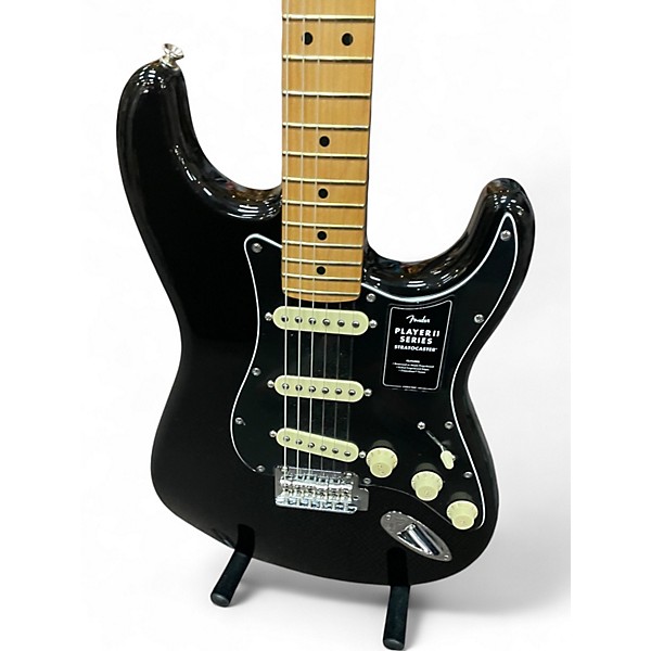 Used Fender PLAYER II STRATOCASTER Ebony Solid Body Electric Guitar
