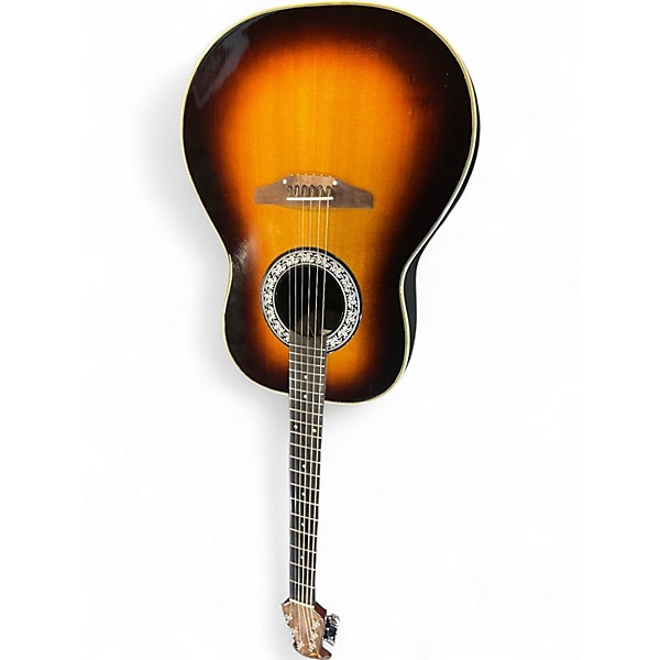 Used Ovation 1139 BALLADEER Sunburst Acoustic Electric Guitar