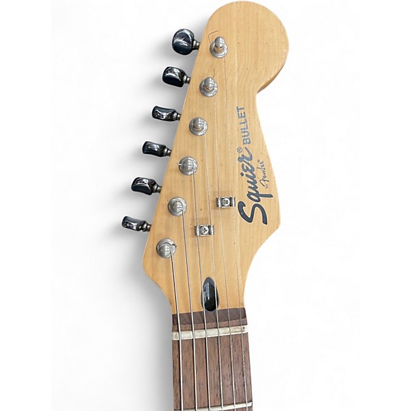 Used Squier Bullet Stratocaster Black Solid Body Electric Guitar