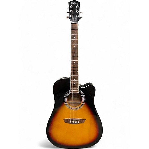 Used 2020s Washburn WA90CE 2 Color Sunburst Acoustic Electric Guitar