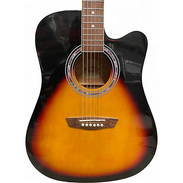 Used 2020s Washburn WA90CE 2 Color Sunburst Acoustic Electric Guitar