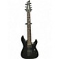 Used Schecter Guitar Research Damien 7 String Black Solid Body Electric Guitar thumbnail