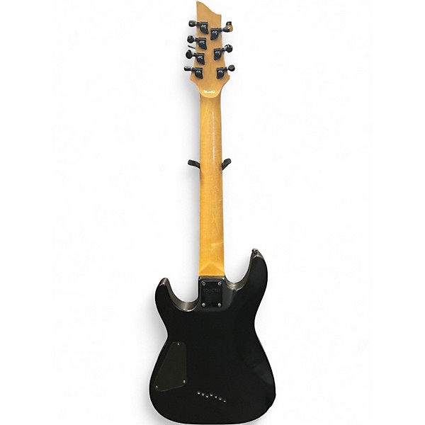 Used Schecter Guitar Research Damien 7 String Black Solid Body Electric Guitar