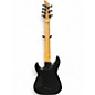 Used Schecter Guitar Research Damien 7 String Black Solid Body Electric Guitar