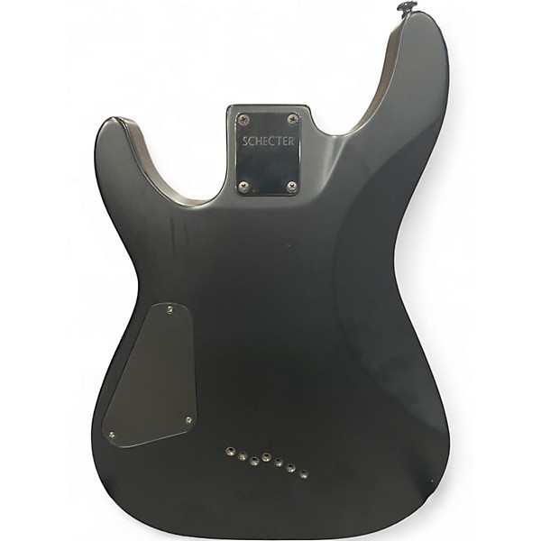 Used Schecter Guitar Research Damien 7 String Black Solid Body Electric Guitar