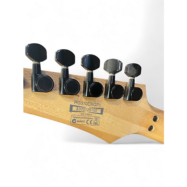 Used Ibanez RG370DXGP1 Black With Graphic Solid Body Electric Guitar