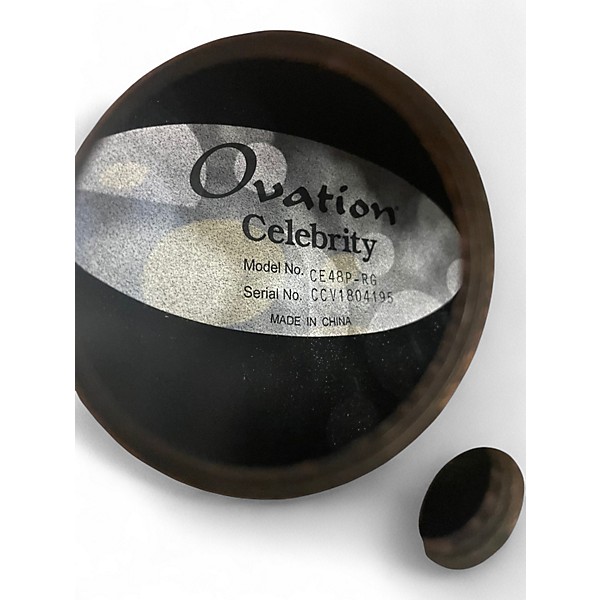 Used Ovation CE48P Celebrity Elite Regal to Natural Acoustic Electric Guitar