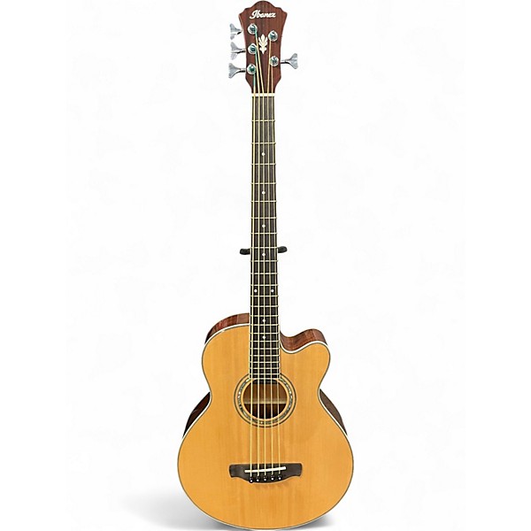 Used Ibanez AE105E Natural Acoustic Bass Guitar