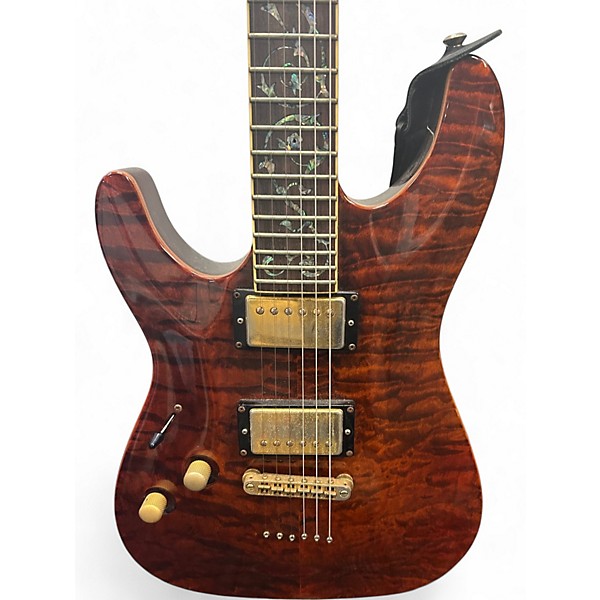 Used Schecter Guitar Research C1 Classic Left Handed ROOT BEER Electric Guitar