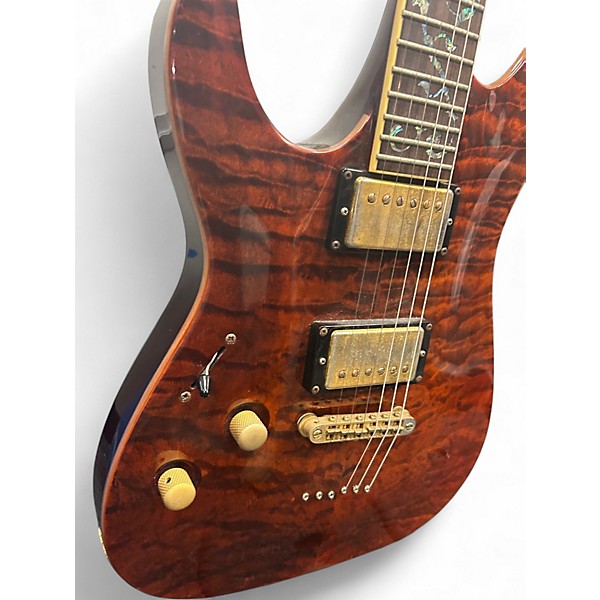 Used Schecter Guitar Research C1 Classic Left Handed ROOT BEER Electric Guitar