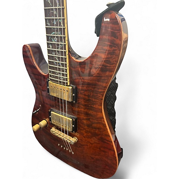 Used Schecter Guitar Research C1 Classic Left Handed ROOT BEER Electric Guitar