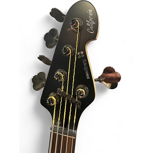 Used 2023 sandberg California VM2 Darkhawk w Dark Glass Pre-amp Black Electric Bass Guitar