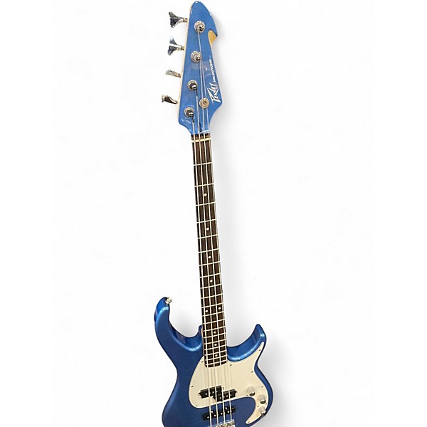 Used Peavey Milestone Blue Electric Bass Guitar