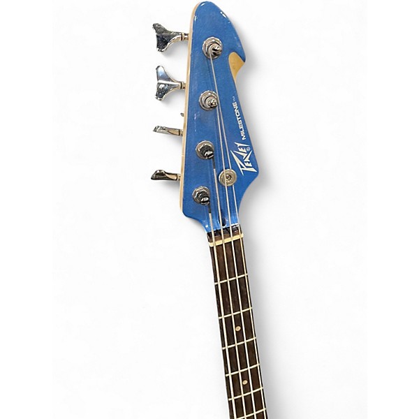 Used Peavey Milestone Blue Electric Bass Guitar