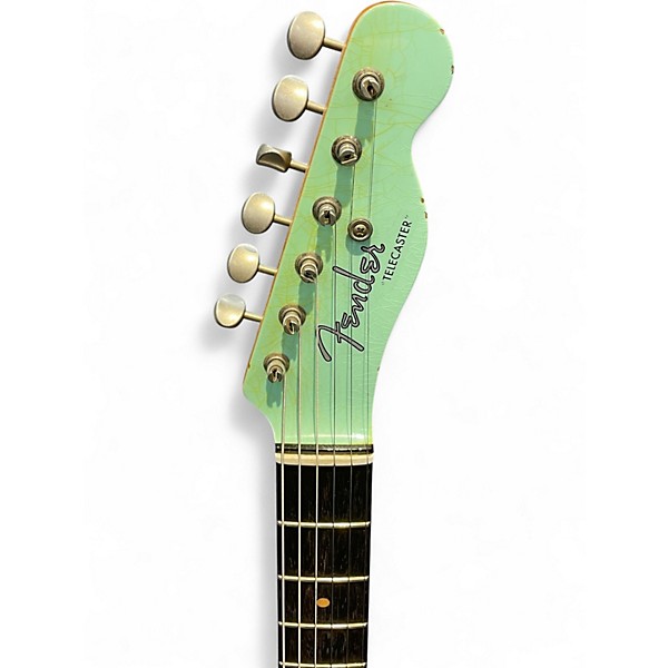 Used Fender Custom Shop Telecaster Thinline Relic TV Jones Surf Green Solid Body Electric Guitar
