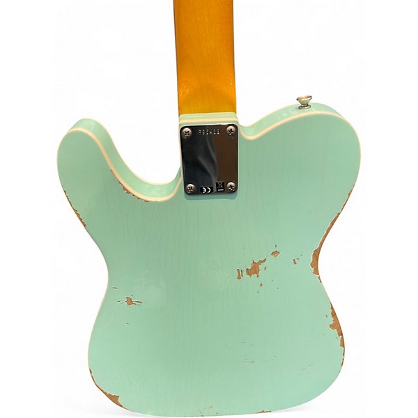 Used Fender Custom Shop Telecaster Thinline Relic TV Jones Surf Green Solid Body Electric Guitar