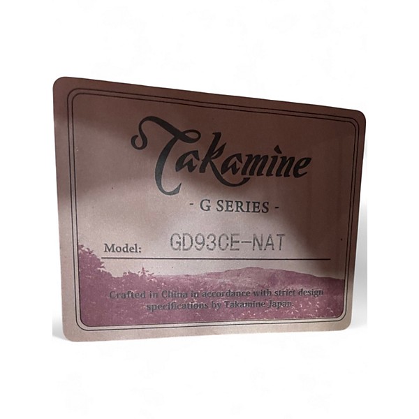 Used Takamine GD93CE NATURAL Acoustic Electric Guitar