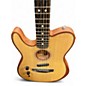 Used Fender American Acoustasonic Telecaster left-handed Natural Acoustic Electric Guitar