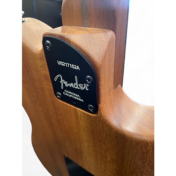 Used Fender American Acoustasonic Telecaster left-handed Natural Acoustic Electric Guitar