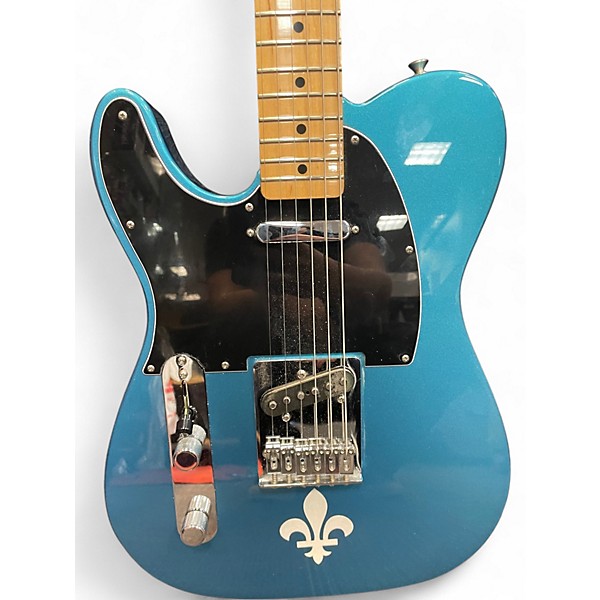 Used Fender Player Telecaster Left Handed Blue Solid Body Electric Guitar