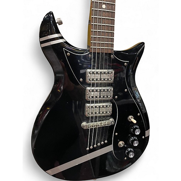 Used Gretsch Guitars stump o matic Black and Silver Solid Body Electric Guitar