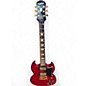Used Epiphone G-400 DELUXE Trans Red Solid Body Electric Guitar