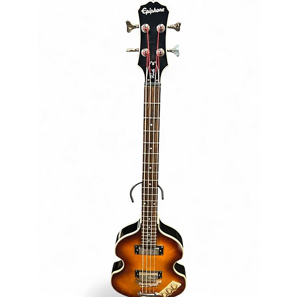 Used Epiphone Viola 3 Tone Sunburst Electric Bass Guitar