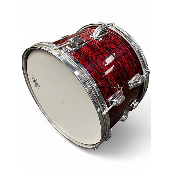 Vintage 1960s Rodgers 3 Piece 3 Piece Kit Red Drum Kit