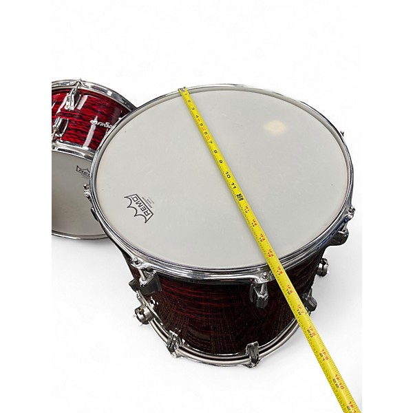 Vintage 1960s Rodgers 3 Piece 3 Piece Kit Red Drum Kit