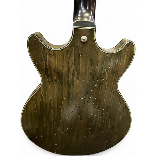 Used Ibanez AMV10A Trans Black Hollow Body Electric Guitar