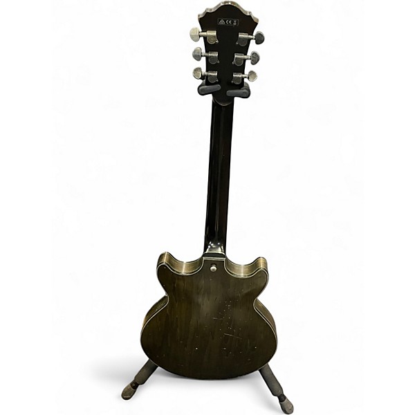 Used Ibanez AMV10A Trans Black Hollow Body Electric Guitar