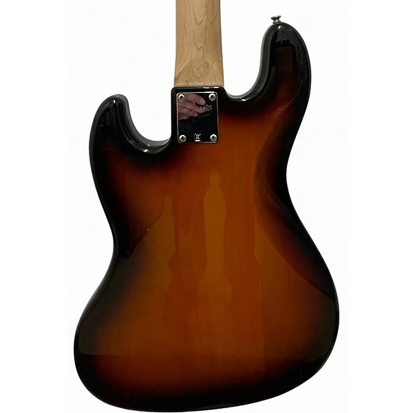 Used Squier Jazz Bass Deluxe 2 Color Sunburst Electric Bass Guitar