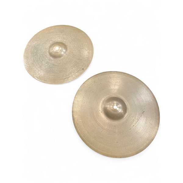 Vintage 1950s Zildjian 14in Hi Hat Set Cymbal