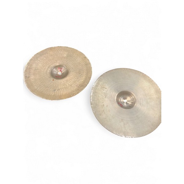 Vintage 1950s Zildjian 14in Hi Hat Set Cymbal
